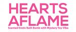 Hearts a Flame Bath Bomb Erotic Bath Salts with Surprise Gift